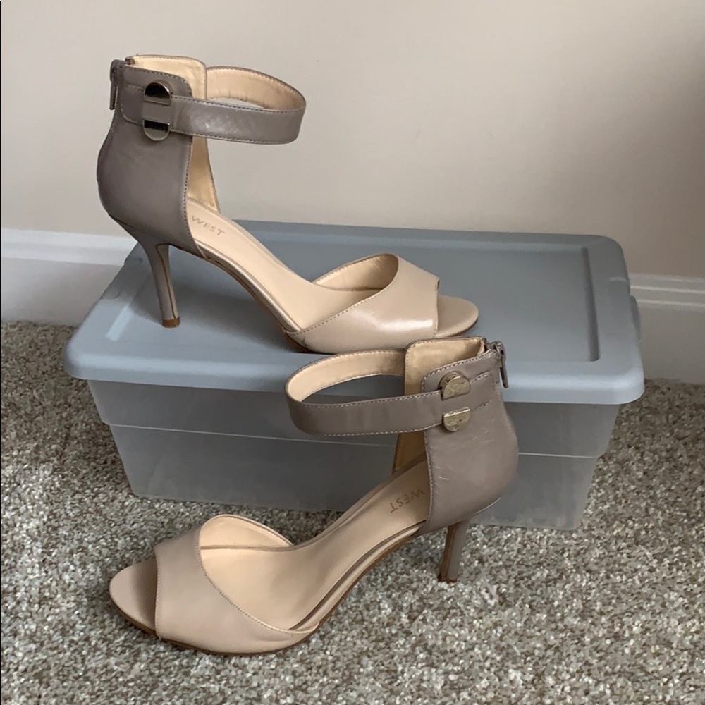 Nine West Ankle Strap Open-toe Pump